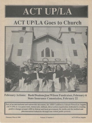 Item #1022 ACT UP /LA Newsletter; Volume 3 No.1